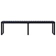 VIDAXL - vidaXL Banc de jardin 180 cm Panneau PS Noir - vignette