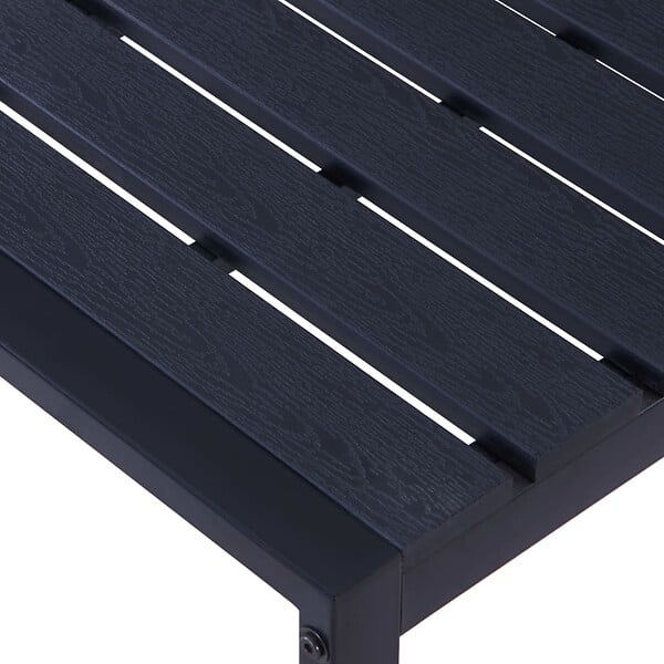 VIDAXL - vidaXL Banc de jardin 180 cm Panneau PS Noir - large