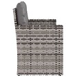 VIDAXL - vidaXL Banc de jardin avec coussins Gris 105 cm Résine tressée - vignette