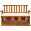 VIDAXL - vidaXL Banc de rangement de jardin Bois d'acacia solide 120x63x84 cm - vignette