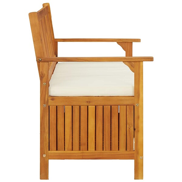 VIDAXL - vidaXL Banc de rangement de jardin Bois d'acacia solide 120x63x84 cm - large