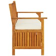 VIDAXL - vidaXL Banc de rangement de jardin Bois d'acacia solide 120x63x84 cm - vignette