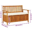 VIDAXL - vidaXL Banc de rangement de jardin Bois d'acacia solide 120x63x84 cm - vignette