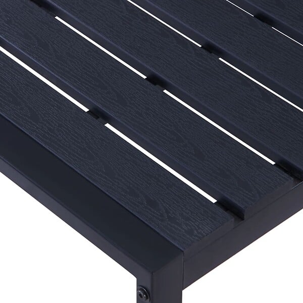 VIDAXL - vidaXL Banc de jardin 120,5 cm Panneau PS Noir - large