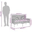 VIDAXL - vidaXL Banc de jardin à 3 places avec coussins Noir Résine tressée - vignette