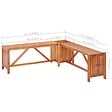 VIDAXL - vidaXL Banc de jardin et jardinière 117x117x40 cm Bois solide d'acacia - vignette