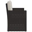 VIDAXL - vidaXL Banc de jardin avec coussins Noir 105 cm Résine tressée - vignette