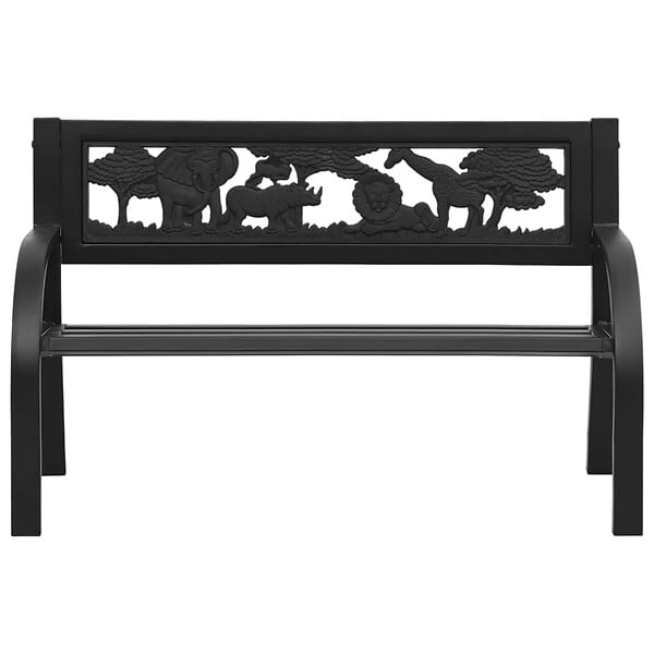 VIDAXL - vidaXL Banc de jardin pour enfants 86 cm acier - large