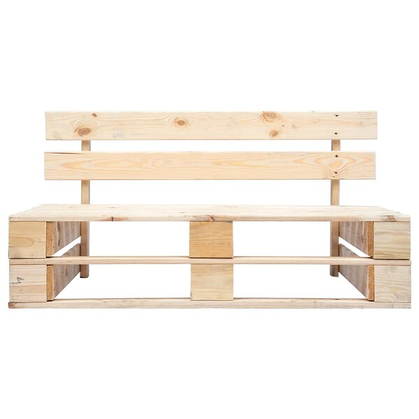 VIDAXL - vidaXL Banc palette de jardin bois - large