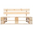 VIDAXL - vidaXL Banc palette de jardin bois - vignette