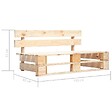 VIDAXL - vidaXL Banc palette de jardin bois - vignette
