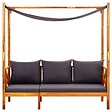 VIDAXL - vidaXL Banc de jardin avec auvent Bois d'acacia solide - vignette