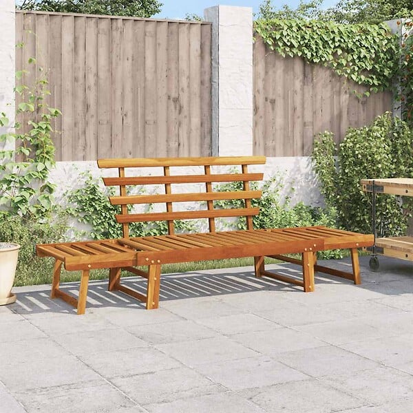 VIDAXL - vidaXL Banc de jardin 2-en-1 190 cm Bois solide d'acacia - large