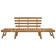 VIDAXL - vidaXL Banc de jardin 2-en-1 190 cm Bois solide d'acacia - vignette