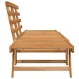 VIDAXL - vidaXL Banc de jardin 2-en-1 190 cm Bois solide d'acacia - vignette