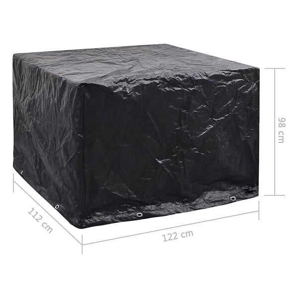VIDAXL - vidaXL Housse de salon de jardin 8 œillets 122x112x98 cm - large