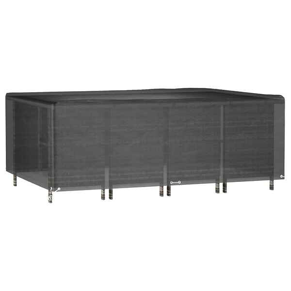 VIDAXL - vidaXL Housse de salon de jardin 12 œillets 240x180x80cm rectangulaire - large