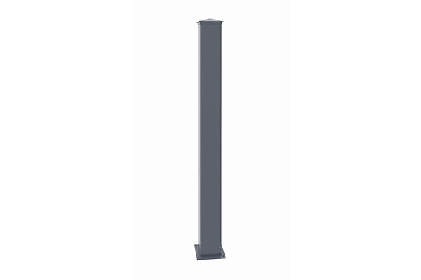 CASANOOV - Casanoov Lot de 2 poteaux EIFEL 15x15 en alu H.166  cm - Gris anthracite - large