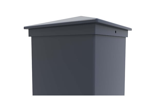 CASANOOV - Casanoov Lot de 2 poteaux EIFEL 15x15 en alu H.166  cm - Gris anthracite - large