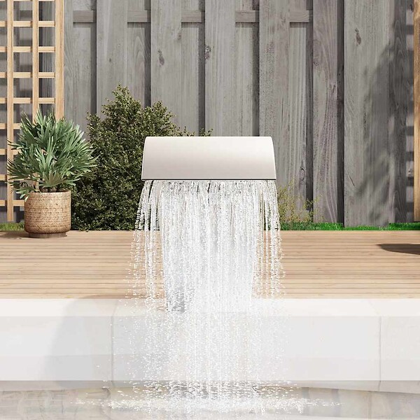 VIDAXL - vidaXL Fontaine cascade de piscine Acier inoxydable 45 x 30 x 60 cm - large