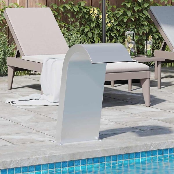 VIDAXL - vidaXL Fontaine de piscine 50x30x60 cm Acier inoxydable - large