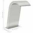 VIDAXL - vidaXL Fontaine de piscine 50x30x60 cm Acier inoxydable - vignette