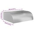 VIDAXL - vidaXL Cascade avec LED 45x34x14 cm Acier inoxydable 304 - vignette