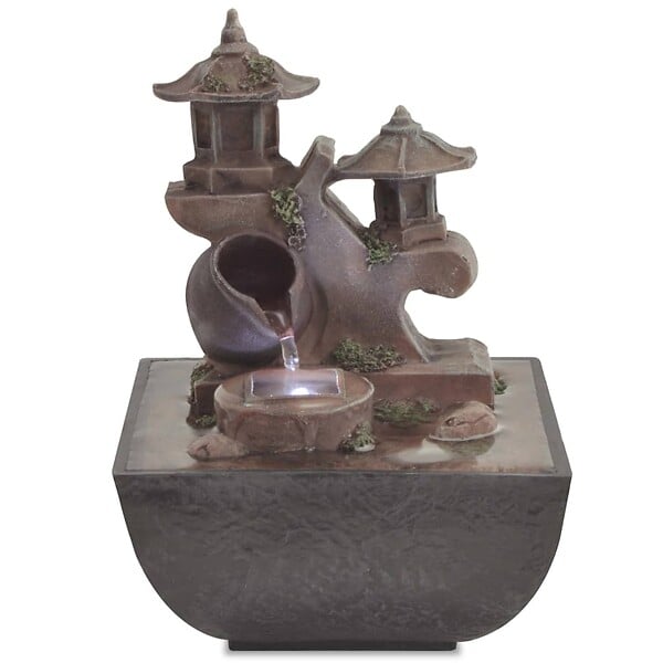 VIDAXL - vidaXL Fontaine d'intérieur avec lampe LED Polyrésine - large