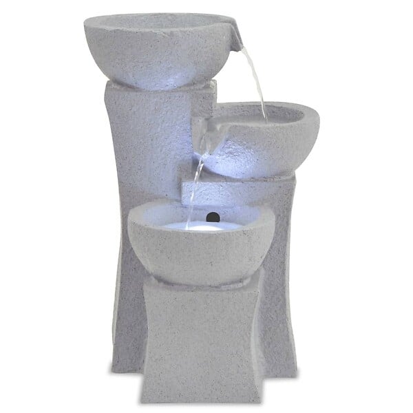 VIDAXL - vidaXL Fontaine d'intérieur avec lampe LED Polyrésine - large