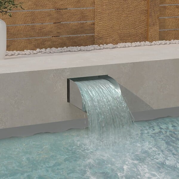 VIDAXL - vidaXL Cascade avec LED 30x34x14 cm Acier inoxydable 304 - large