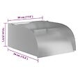 VIDAXL - vidaXL Cascade avec LED 30x34x14 cm Acier inoxydable 304 - vignette