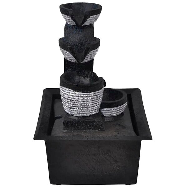 VIDAXL - vidaXL Fontaine d'intérieur avec lampe LED Polyrésine - large