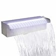 VIDAXL - vidaXL Fontaine rectangulaire de piscine avec LED Inox 30 cm - vignette