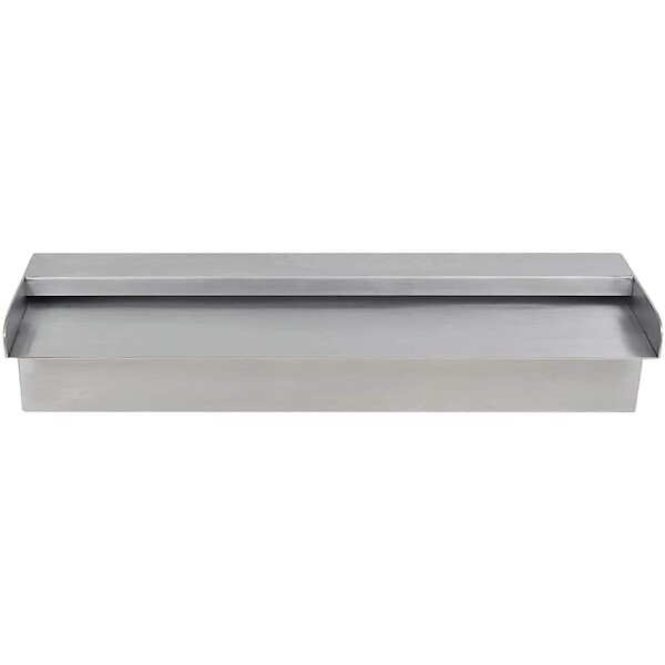 VIDAXL - vidaXL Lame d'eau rectangulaire 45 cm Acier inoxydable pour piscine - large