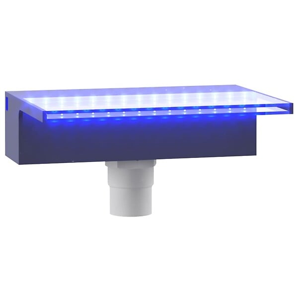 VIDAXL - vidaXL Déversoir pour cascade avec LED RVB Acrylique 30 cm - large
