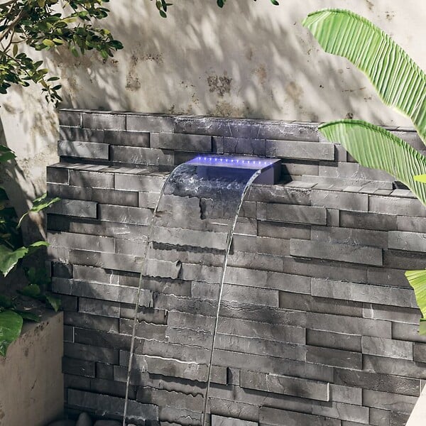 VIDAXL - vidaXL Déversoir pour cascade avec LED RVB Acrylique 30 cm - large