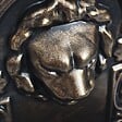 VIDAXL - vidaXL Fontaine murale Design de tête de lion Bronze - vignette