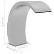 VIDAXL - vidaXL Fontaine de piscine 22x60x70 cm acier inoxydable 304 - vignette