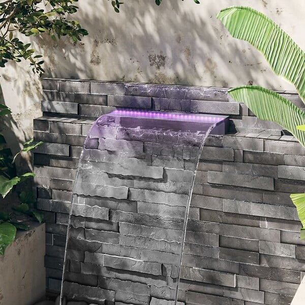 VIDAXL - vidaXL Déversoir pour cascade avec LED RVB Acrylique 60 cm - large
