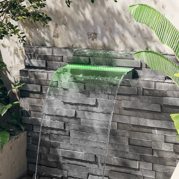 VIDAXL - vidaXL Déversoir pour cascade avec LED RVB Acrylique 60 cm - large