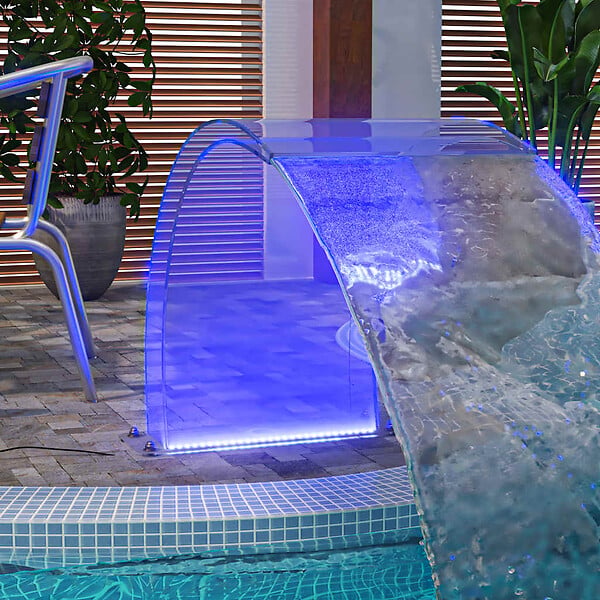 VIDAXL - vidaXL Fontaine de piscine avec LED RVB Acrylique 50 cm - large