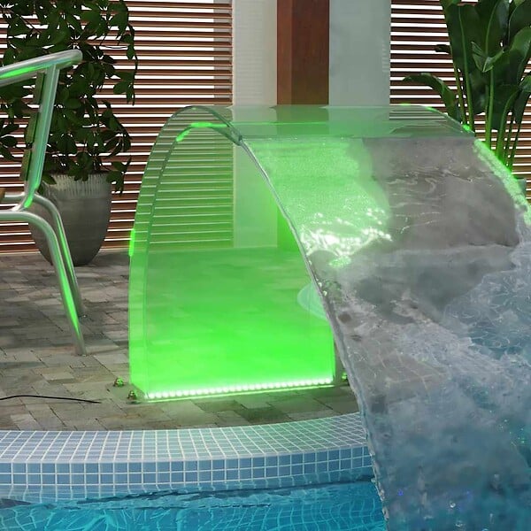 VIDAXL - vidaXL Fontaine de piscine avec LED RVB Acrylique 50 cm - large