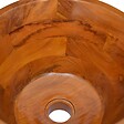 VIDAXL - vidaXL Lavabo de Salle d'Eau Vasque à Poser de Toilette Lave-mains de Salle de Bain Lavabo de Salle d'Eau Intérieur Φ40x20 cm Bois de Teck Massif - vignette