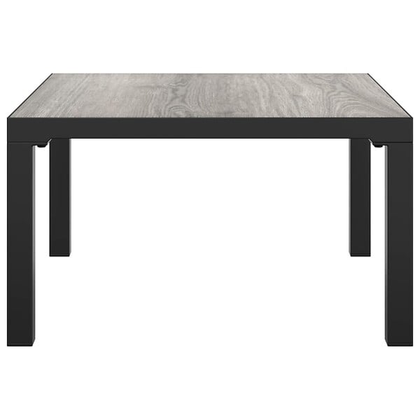 VIDAXL - vidaXL Table basse de jardin gris 55x55x31 cm DPC et acier - large