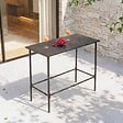 OVIALA - Table de bar en métal anthracite - Palavas - vignette