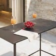 OVIALA - Table de bar en métal anthracite - Palavas - vignette