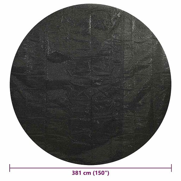 VIDAXL - vidaXL Couverture de piscine Noir 381 cm PE - large