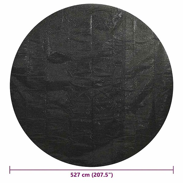 VIDAXL - vidaXL Couverture de piscine Noir 527 cm PE - large