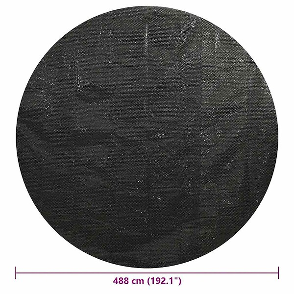 VIDAXL - vidaXL Couverture de piscine Noir 488 cm PE - large