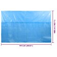 VIDAXL - vidaXL Couverture de piscine Bleu 975 x 488 cm PE - vignette